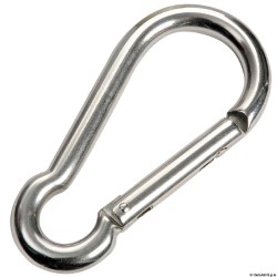 Carabiner hook with flush closure AISI 316 5 mm 